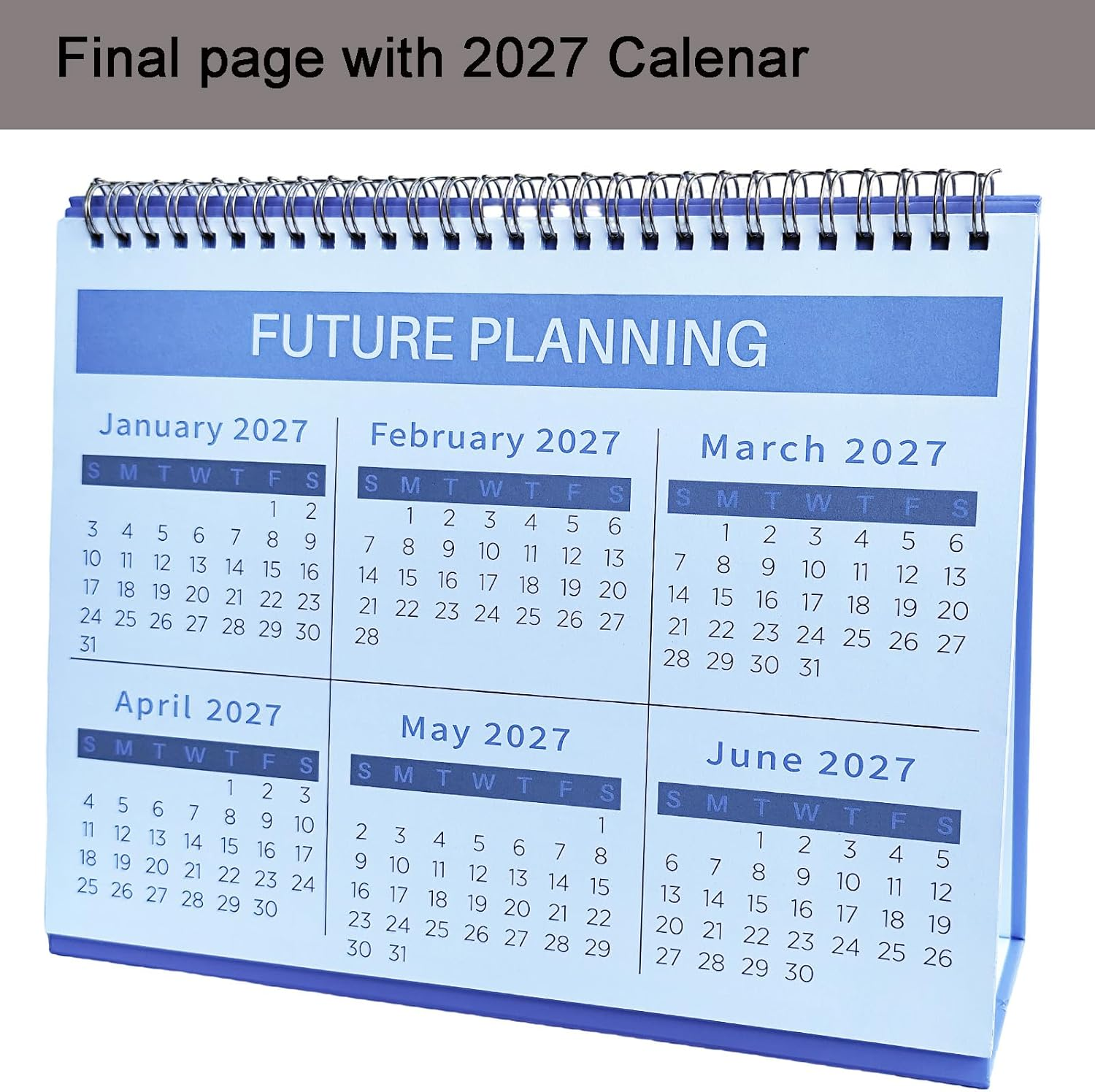 Aesthetic Small Desk Calendar 2025.07-2026.12, 18Month Use July 2025 to Dec 2026, Standing Flip Desktop Calendar, Colorful Monthly Desk Easel Calendar, Compact Size, Perfect for Easy and Effective Organizing (Purple Marble) image number 3