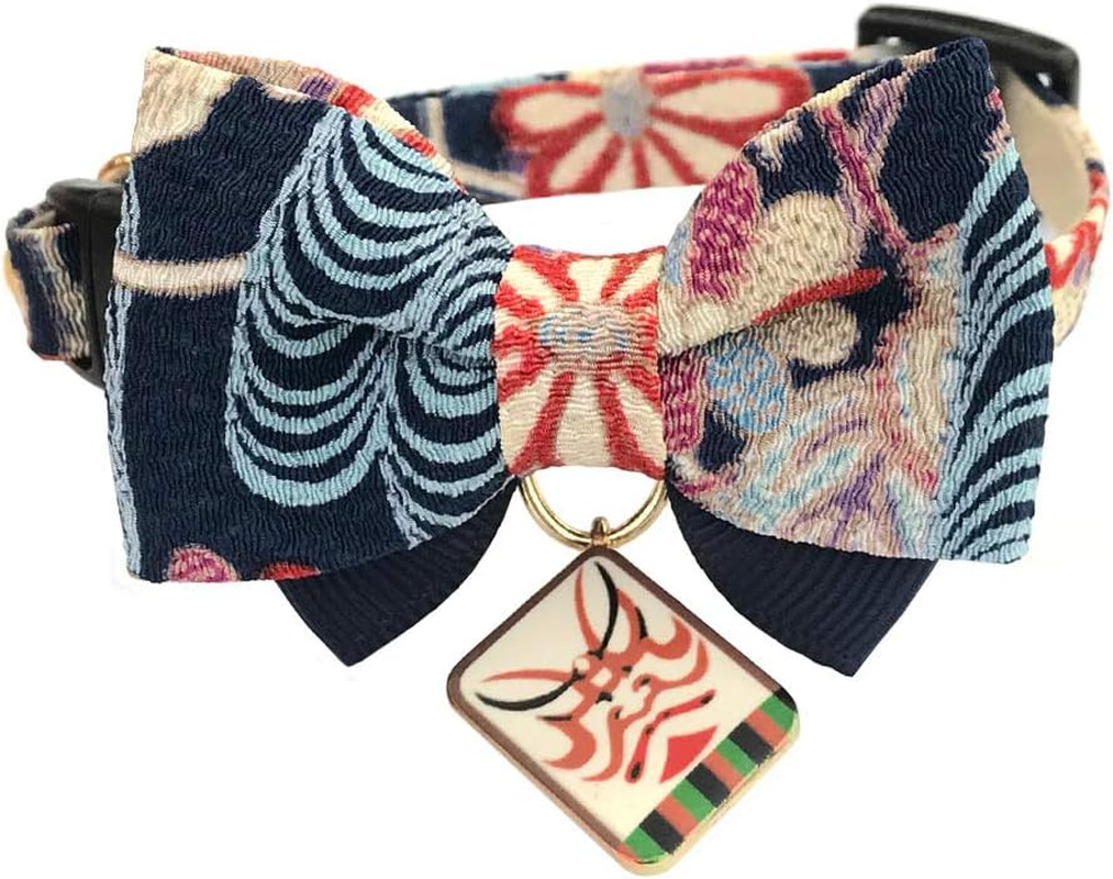 Dog Amoc 810069-0 Cat Collar, Kabuki, Navy, M Size