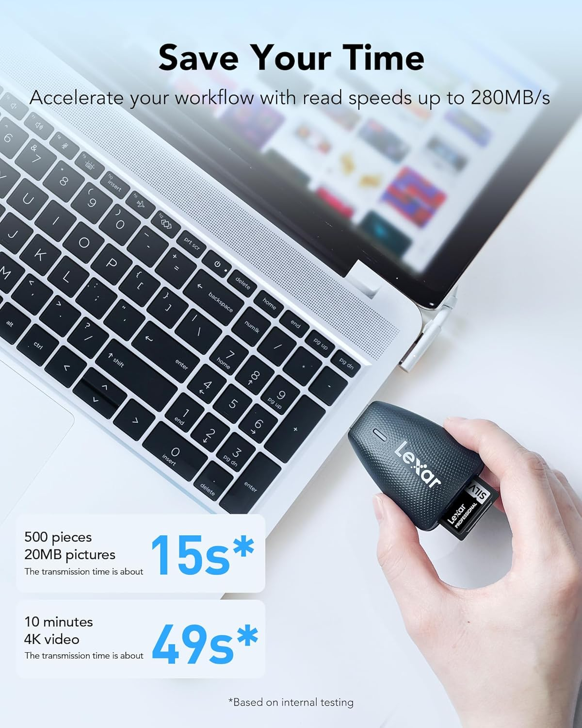 Lexar Silver PRO SD Card 512GB, UHS-II SD Memory Card, V60, U3, C10, up to 280Mb/S Read, 160Mb/S Write, SDXC Card for Dslr/Camera/Professional Photographer/Videographer/Enthusiast (LSDSIPR512G-BNNAA) image number 2