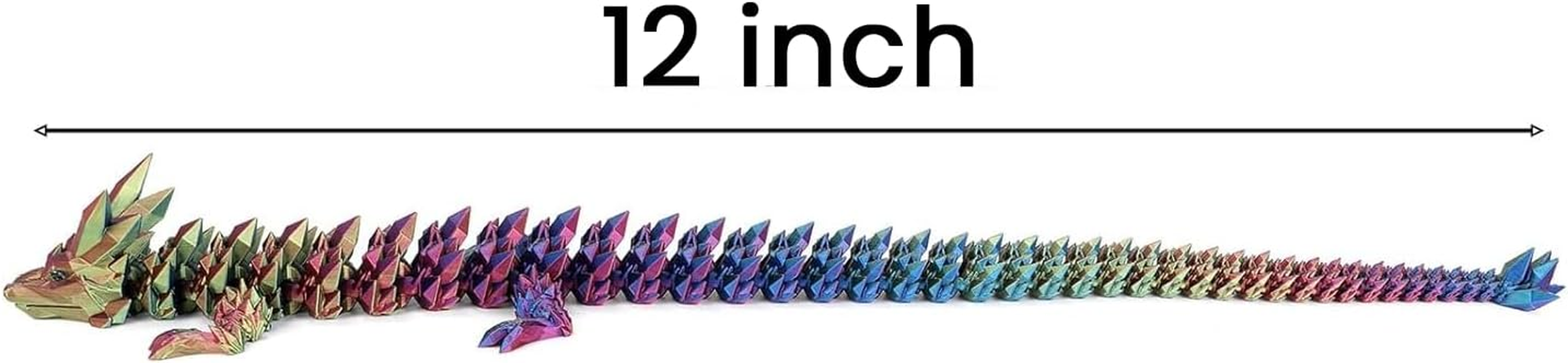 3D Printed Dragon Fidget Toy, Full Articulated Dragon Crystal Dragon, Home Office Decor Executive Desk Toys, Fidget Toys for Autism/Adhd image number 4