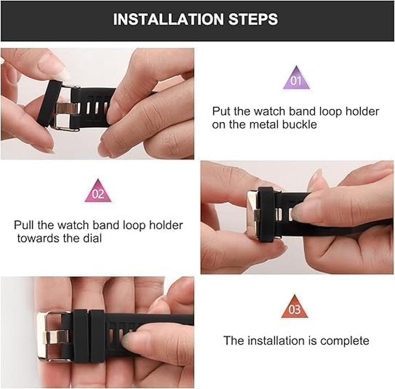 12 Pack Wristwatch Bands Fastener Rings Replacement for Garmin Venu 4 41Mm, T Tersely 18Mm Silicone Band Keeper Retainer Holder Loops for Garmin Forerunner 265S/Music/255S/Music, Venu 3S/2S, Vivoactive 3S/4S image number 1