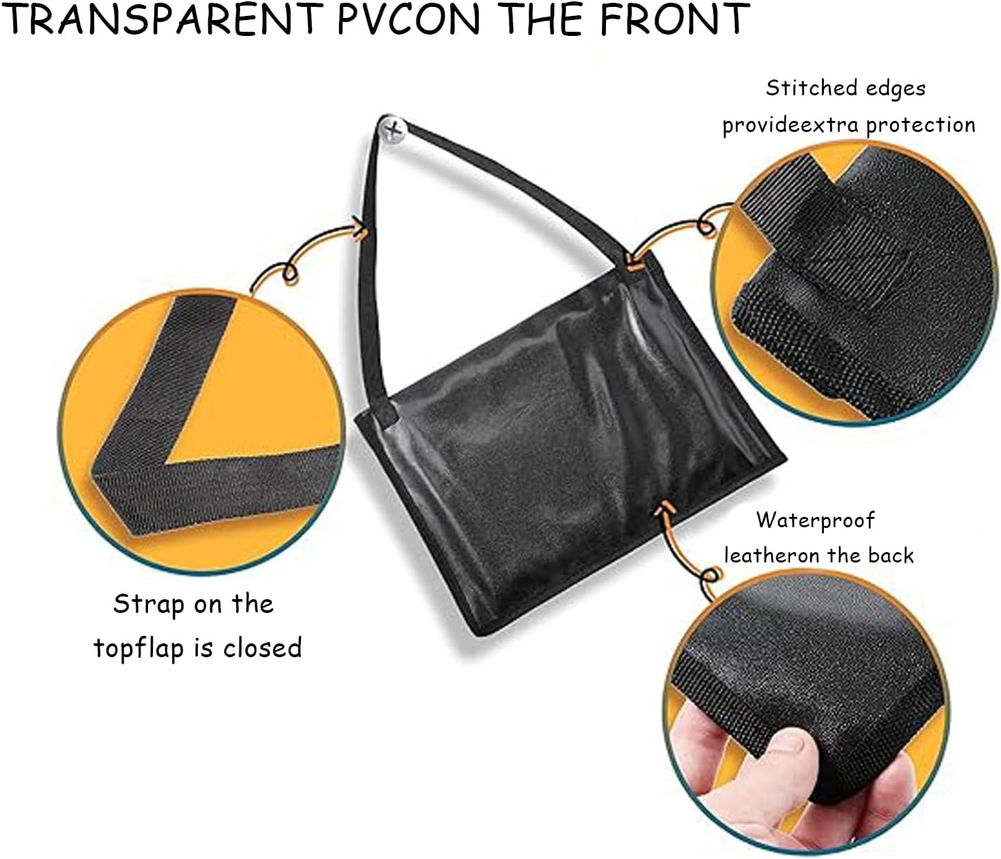 4-Pack Universal Black License Plate Cover with Strap - Dealer Test Drive License Plate Holder Bag for Car, Truck, SUV image number 1