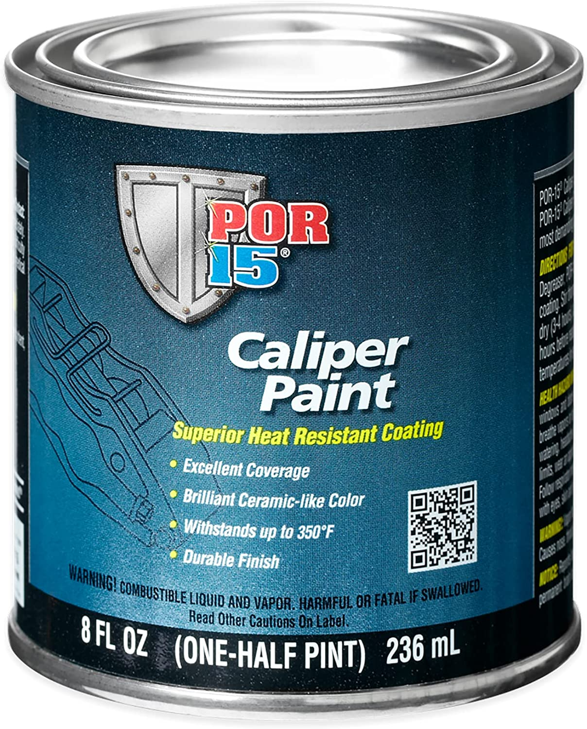 POR-15 42806 Red Caliper Paint - 8 Fl. Oz.
