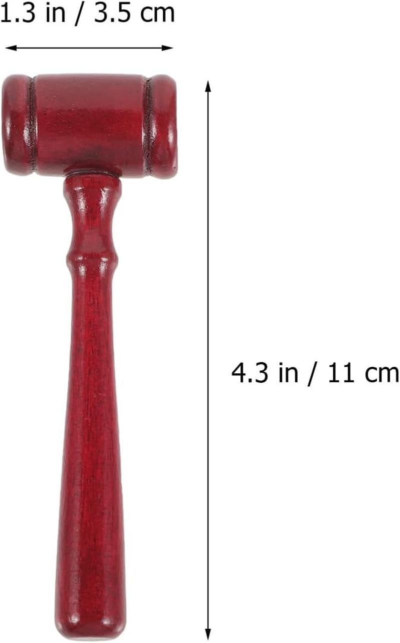 Ibasenice Judge Mallet Courtroom Gavel 20 Pcs Child Christmas Auction Hammer Bamboo Court Gavel Mini Gavels image number 5