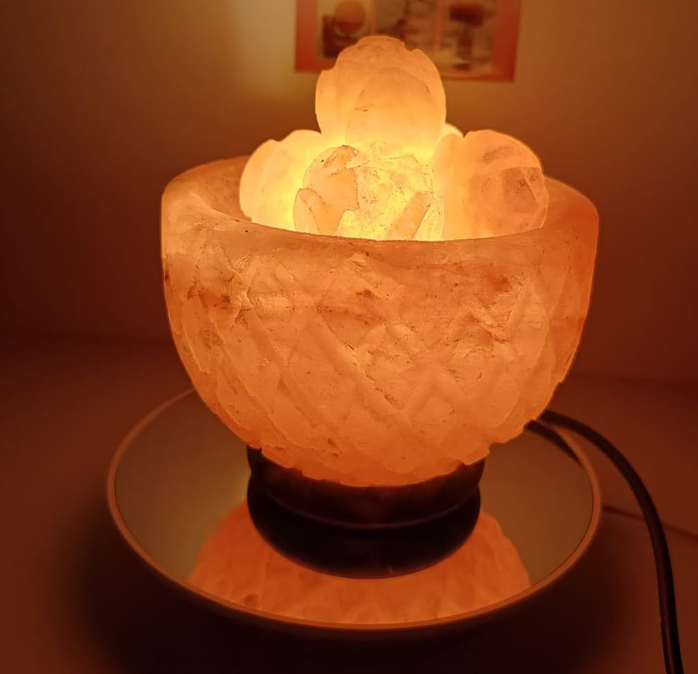 3-4 KG Himalayan Premium Natural Pineappple Fire Bowl Salt Lamp 100% Authentic, Beautifully Hand Crafted Pineappple Fire Bowl Salt Lamp image number 4