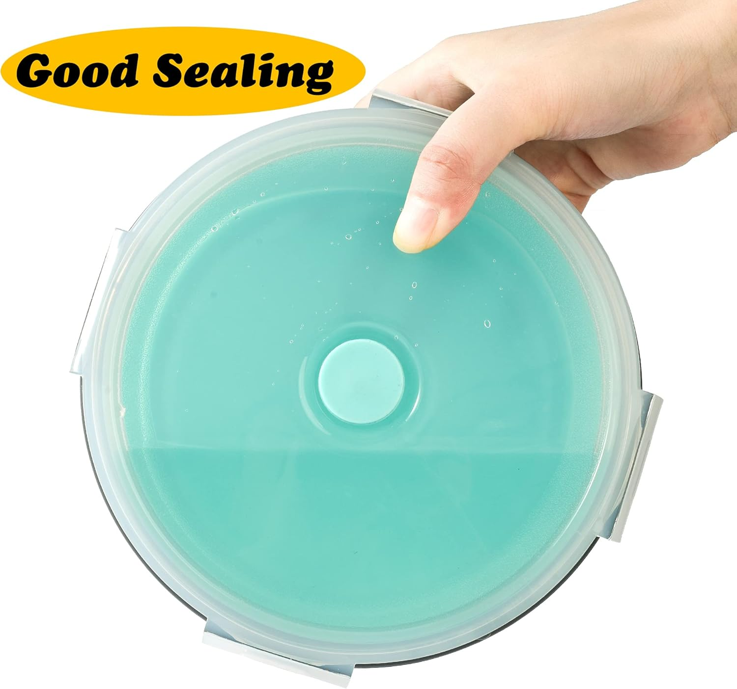 Collapsible Dog Bowls with Lids, 2 Pack Travel Dog Bowls for Small Size Dogs, Silicone Portable Dog Food Bowls Water Cup Cat Bowls Dish for Camping Traveling Walking, 12 Oz 350Ml image number 1