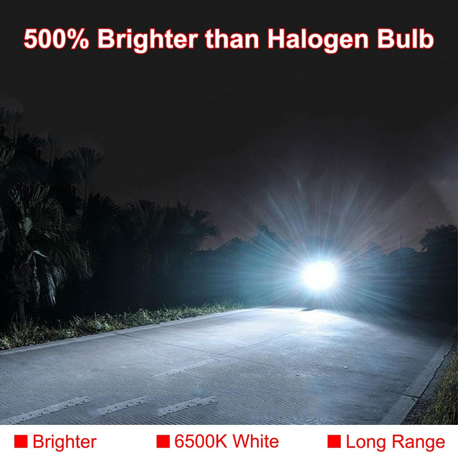 H4 9003 HS1 HB2 Motorcycle LED Headlight Bulbs 6000K Cool White 500% Brighter 12V OEM Replacement 1:1 Mini Size Plug and Play Built in Cooling Fan, Pack of 1 image number 4