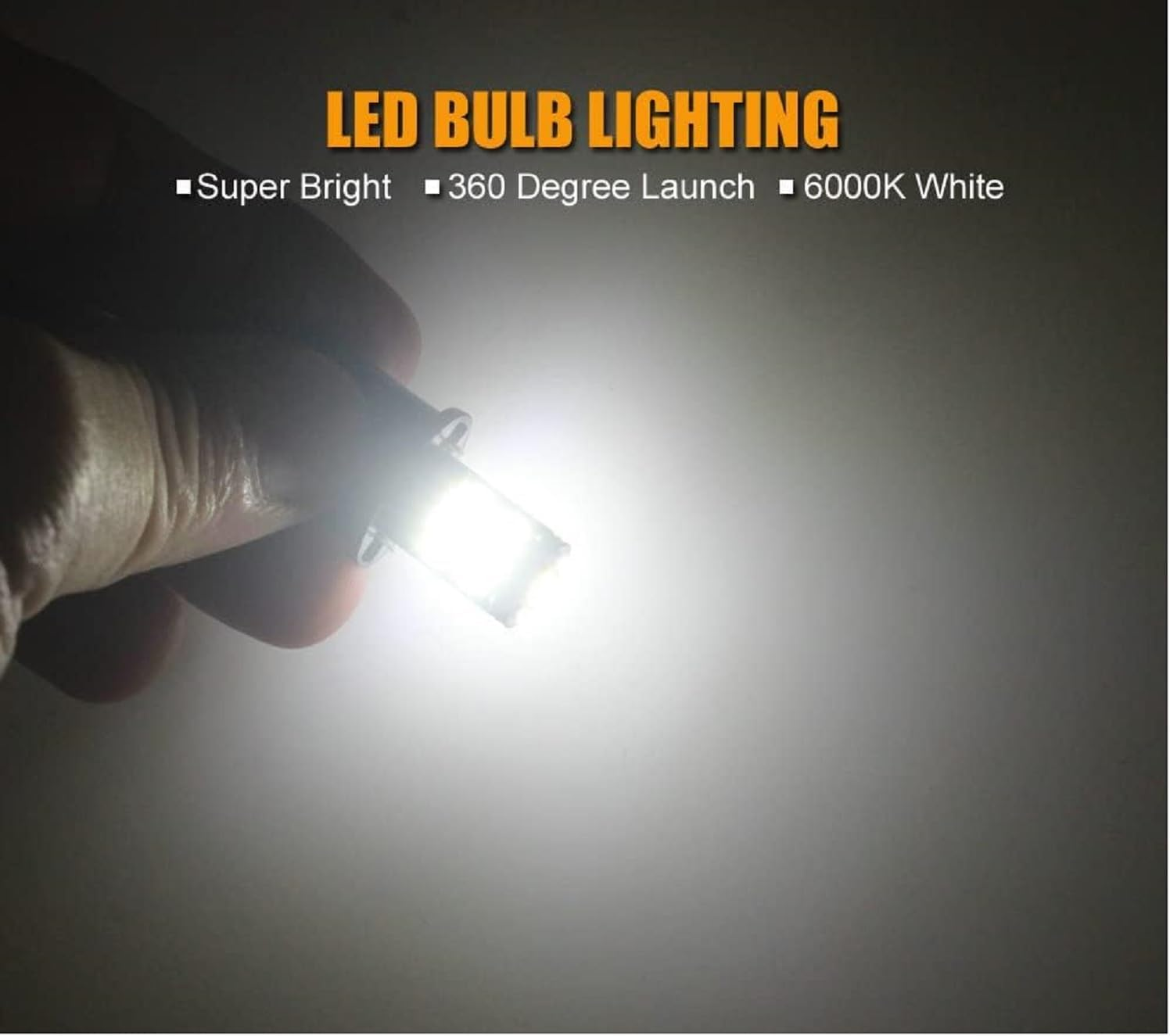 HOCOLO 2X T10 158 LED Bulb W5W 2825 168 192 194 T10 Wedge Light Bulbs 12V Cool White for Car Side Marker Lights Dome Map Door Courtesy License Plate 0.5W (2X T10 26-SMD) image number 2