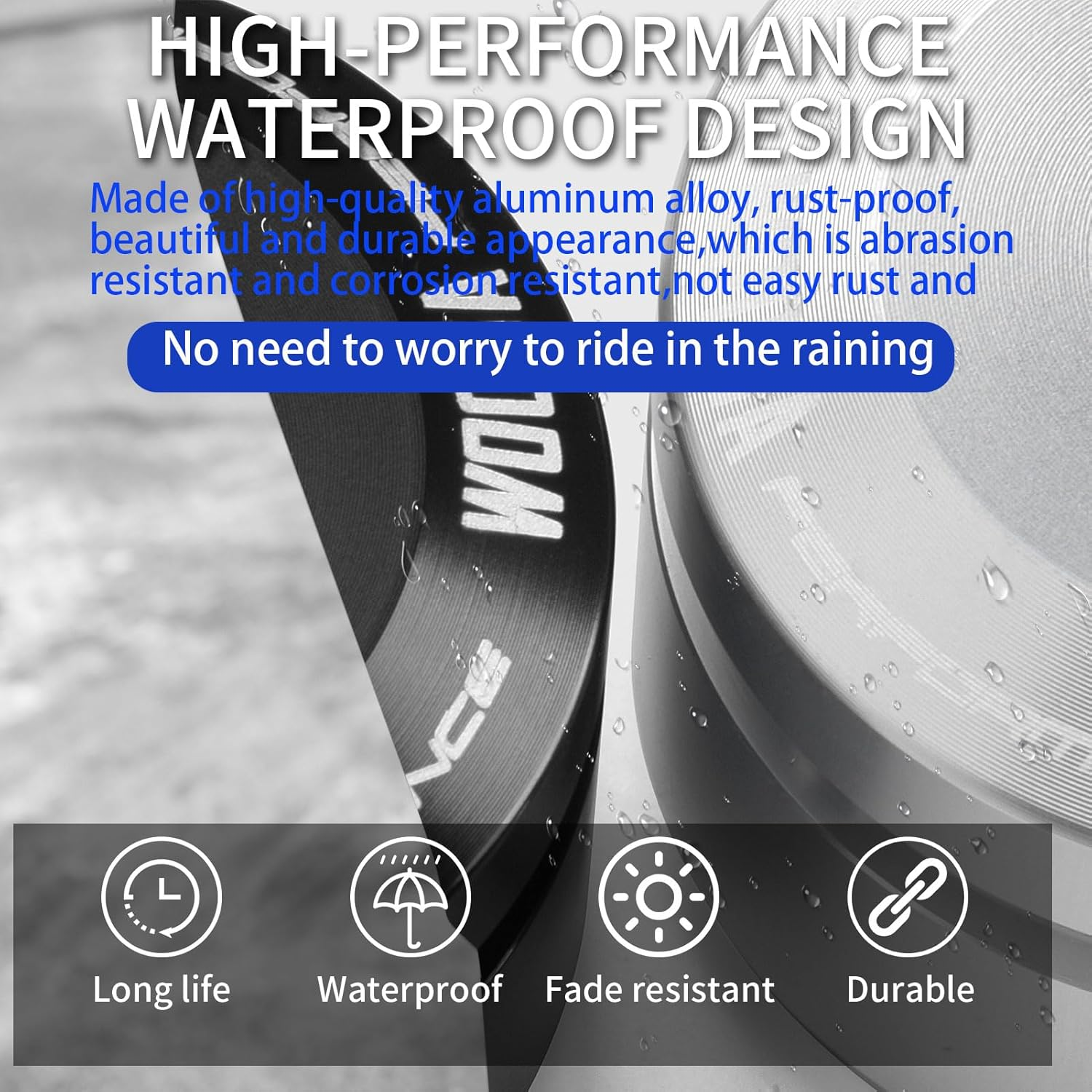 WOOGA Rear Axle Nut Sliders Cover Fit for Ka&Wa&Sa&Ki Z900RS SE CAFE Z 900 RS 2018 2019 2020 2021 2022 2023 2024 Axle Cap Swingarm Nut Protector Z 900 RS (Black) image number 3