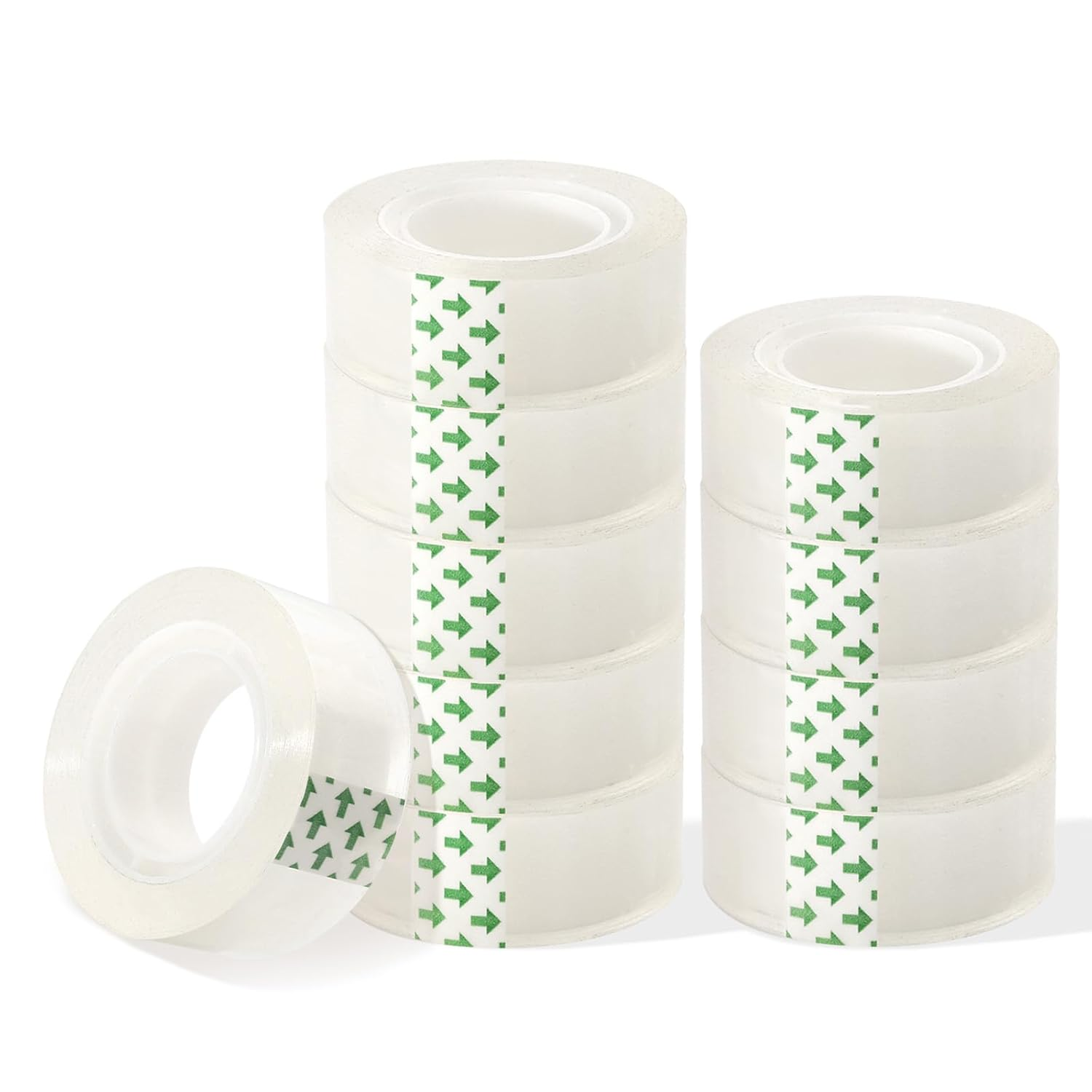 WELSTIK Film Transparent - Transparent Adhesive Tape with Strong Adhesion - Non-Ageing and Tear-Resistant, for Home, School and Wrapping Paper - 25 M X 15 Mm - Pack of 10 image number 5