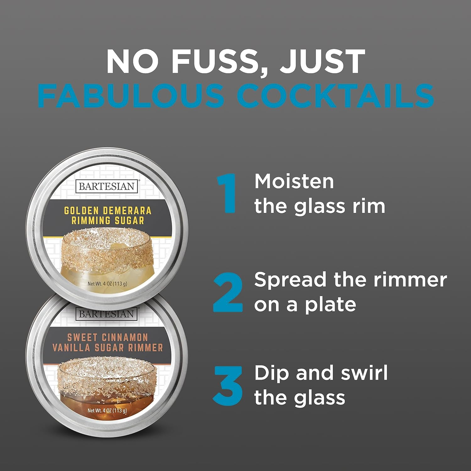 Bartesian Triple Berry Sugar Cocktail Glass Rimmer - Cocktails Glasses Sweet Rimming Garnish for Bar Drink Lemon Drop, Margaritas, Gimlets, Cosmopolitan - Home Bartending Mixology Supplies image number 5