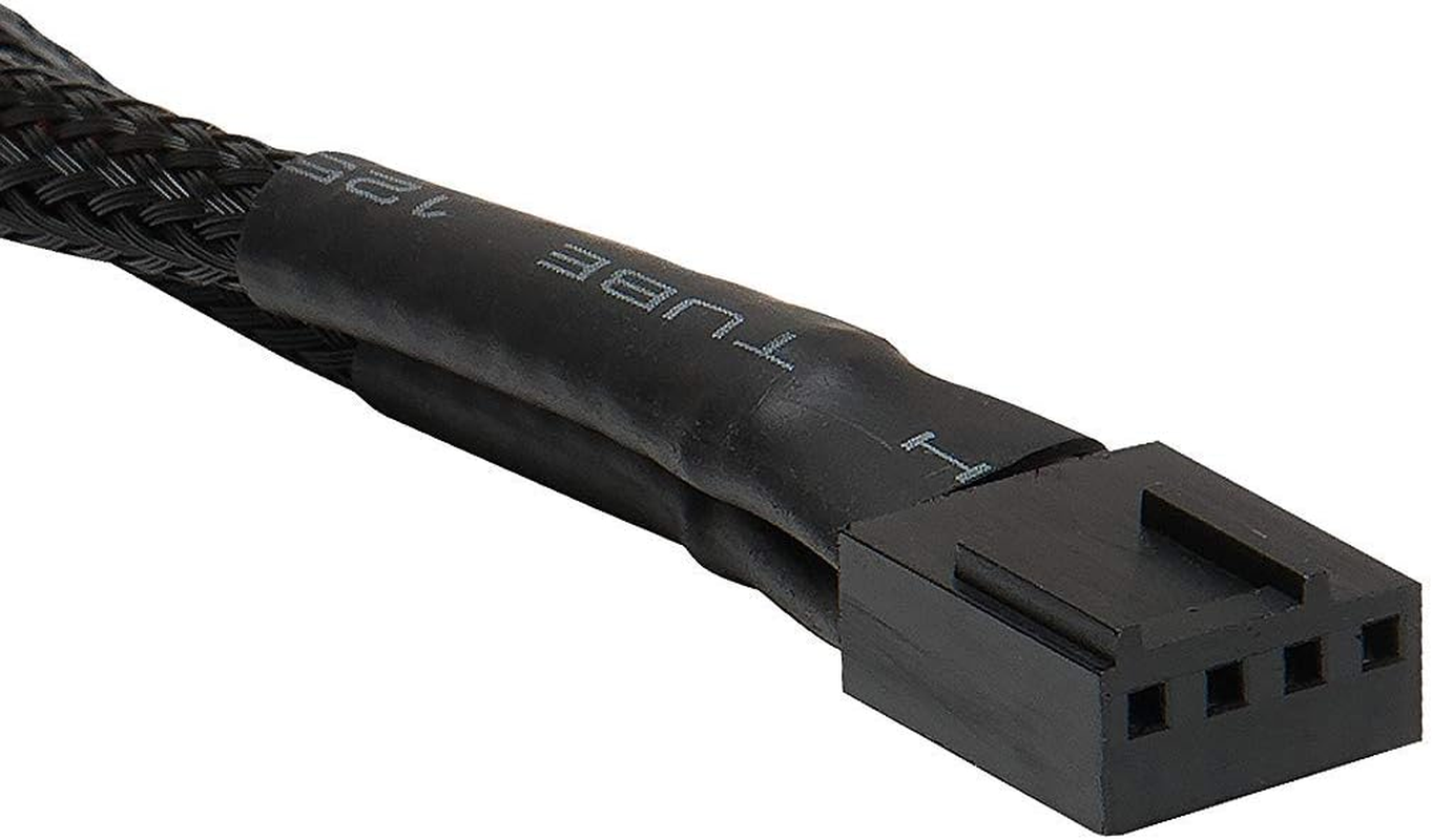 Easycargo Case Fan Splitter Cable, PWM Cable Splitter Duplicator, Case Fan Power Duplicator Converter, Dual Case Fan Power Adapter, Case Fan Y Cable Black 12-Inch 1-Pack image number 1