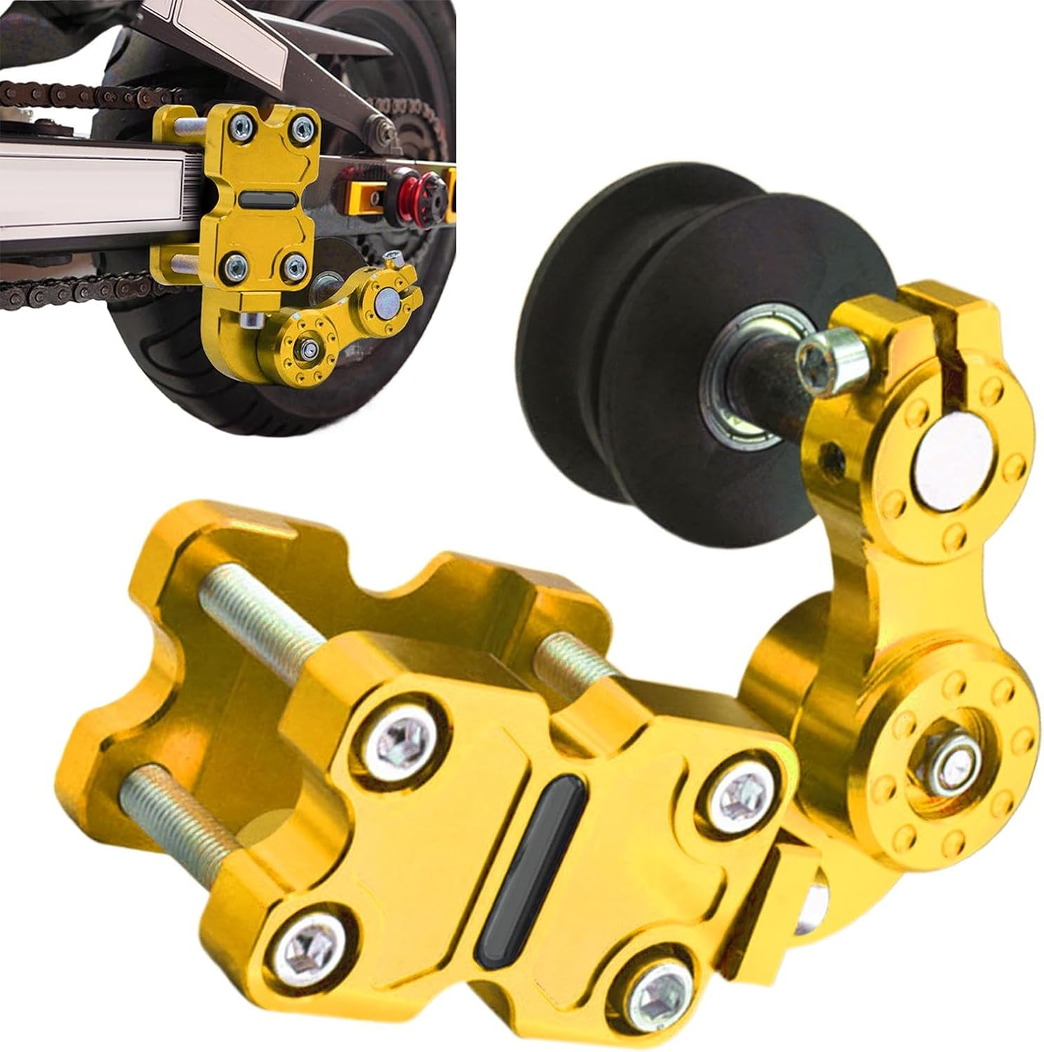 Motorcycle Chain Tensioner Tool | Automatic Motorbike Chain Adjuster Tensioner | Modified Chain Adjuster Tool for Riding, Motorcycling Gear for Men