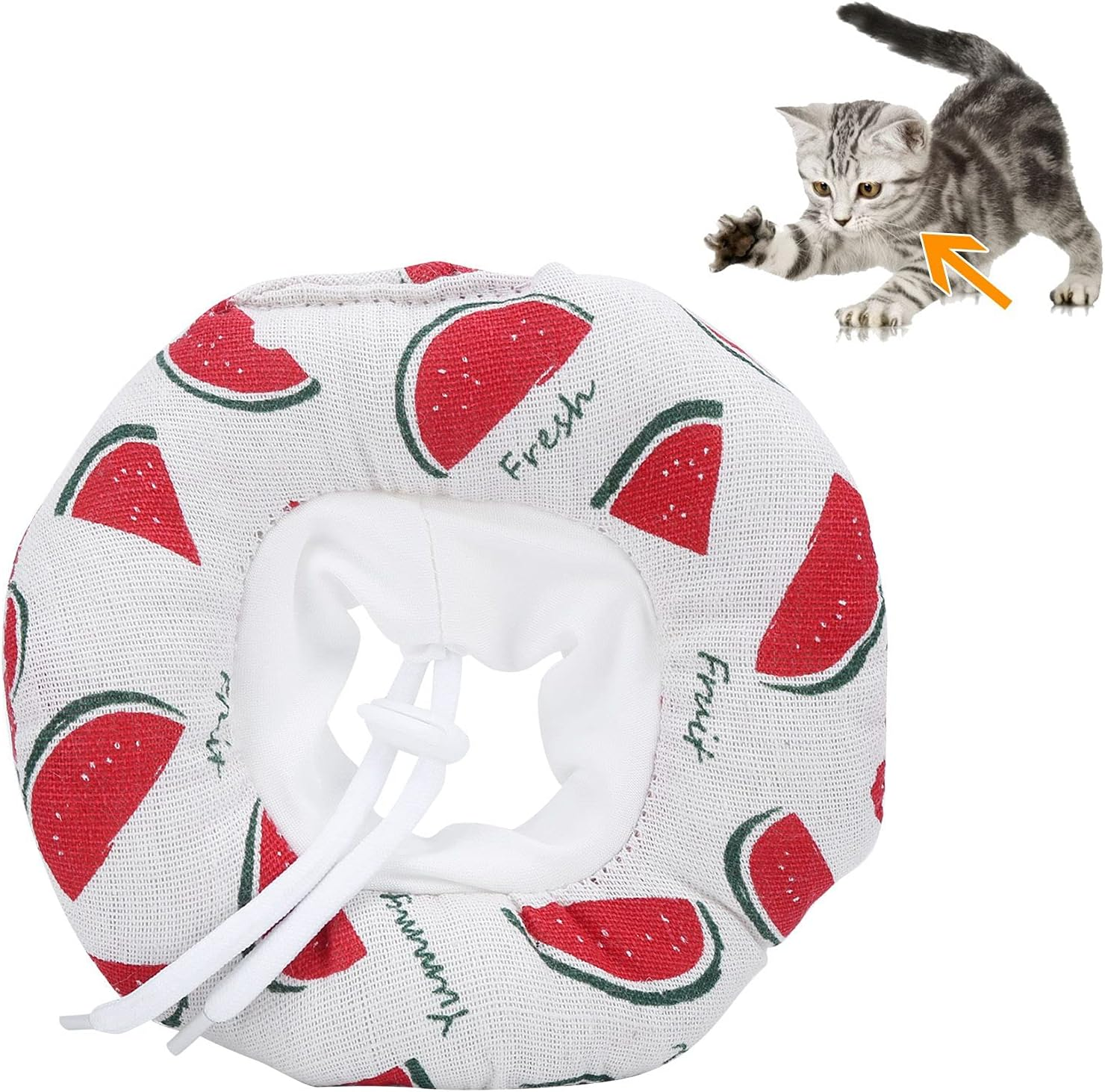 Cat Recovery Collar, Adjustable and Soft Cat Elizabethan Protect Collar, Cat Protection Collar Cat Healing Protective Cone Pet Cone Collar for Cats and Dogs (M Recommended For image number 6