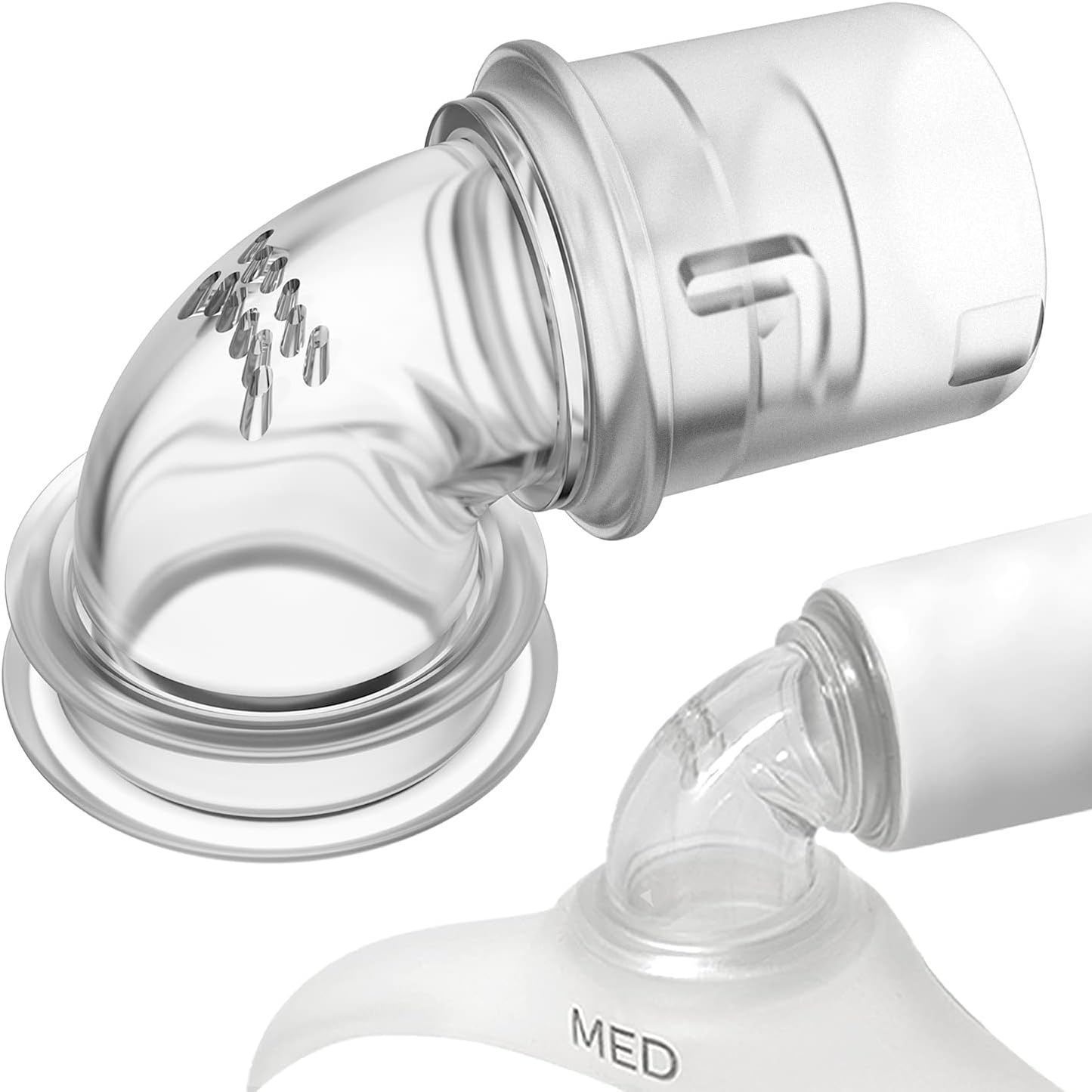 2 Packs Replacement Elbow/Swivel Compatible with Dreamwear and Dreamwisp,Tubing Quick-Release Elbow & Prevent Air Leakage,Great-Value Supplies by Airsmart image number 1