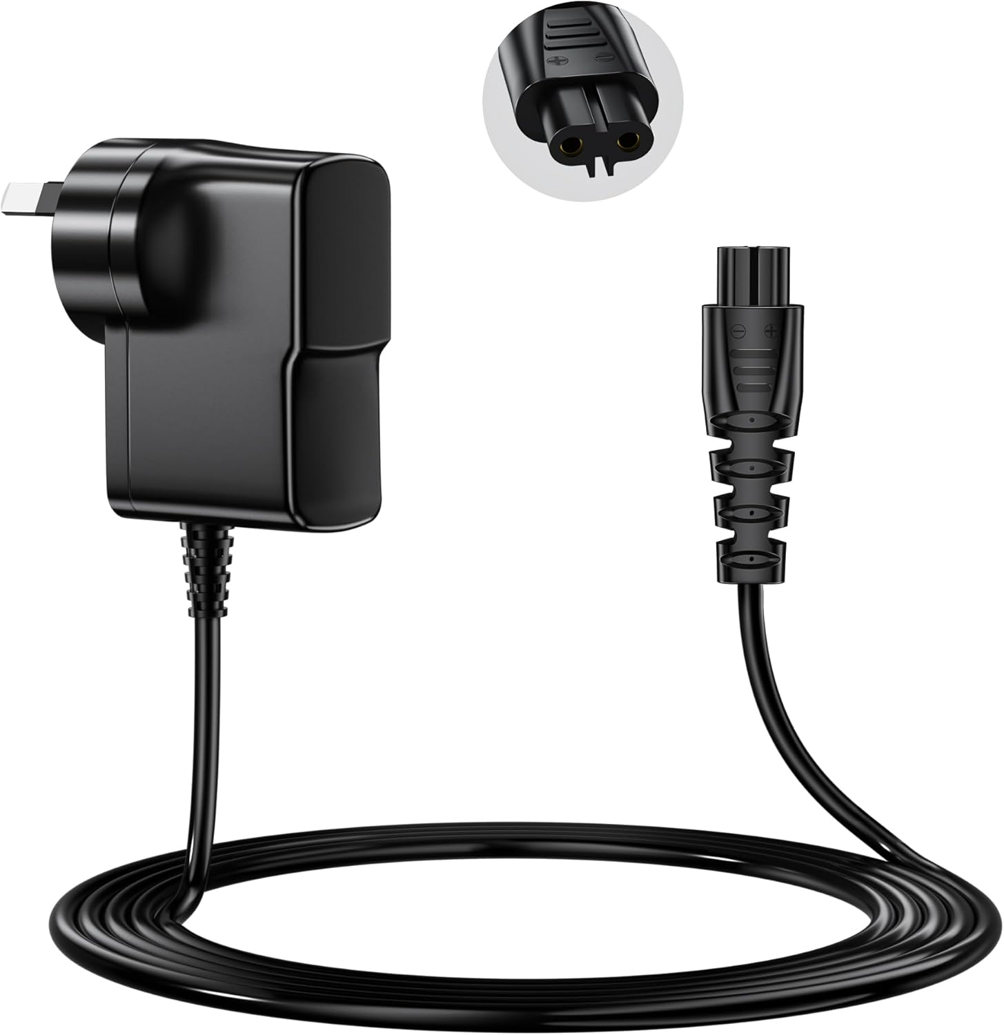 Replacement Shaver Charger 5V for Remington Shaver HC4250 HC5870 PF7500 PF7600 PG6250 PG6255 PG6170 PG6171 XR7000 XF8550 XF8700 XR1400 XR1430 HC5950, 5V Trimmer Shaver Charger Cord for Remington Razor image number 3