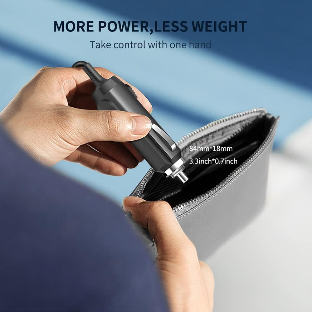 KFD DC 12V-24V Adapter Car Power Supply Car Charging Cable Charger for Sony Robust and Portable Wireless SRS-XG500 Bluetooth Party Speaker ACE2040U Bass Speaker Car Charger Cigarette Lighter image number 2