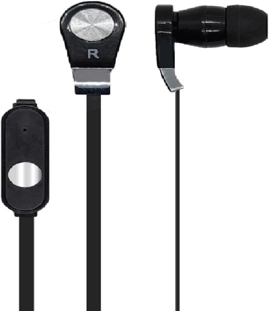 Smartphone Earphones with Microphone and Cable 1.2 M Black