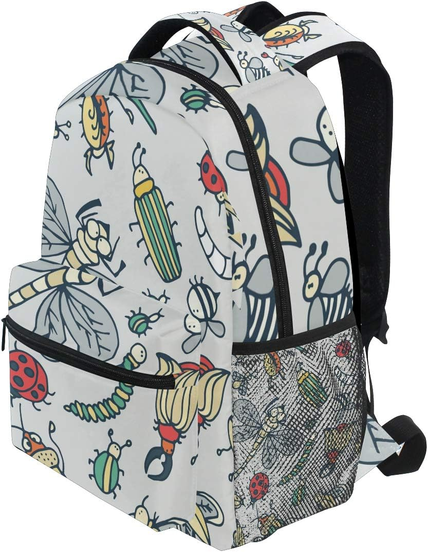 School College Backpack Rucksack Travel Bookbag Outdoor Animals - Bike Red Black Color Flames image number 6