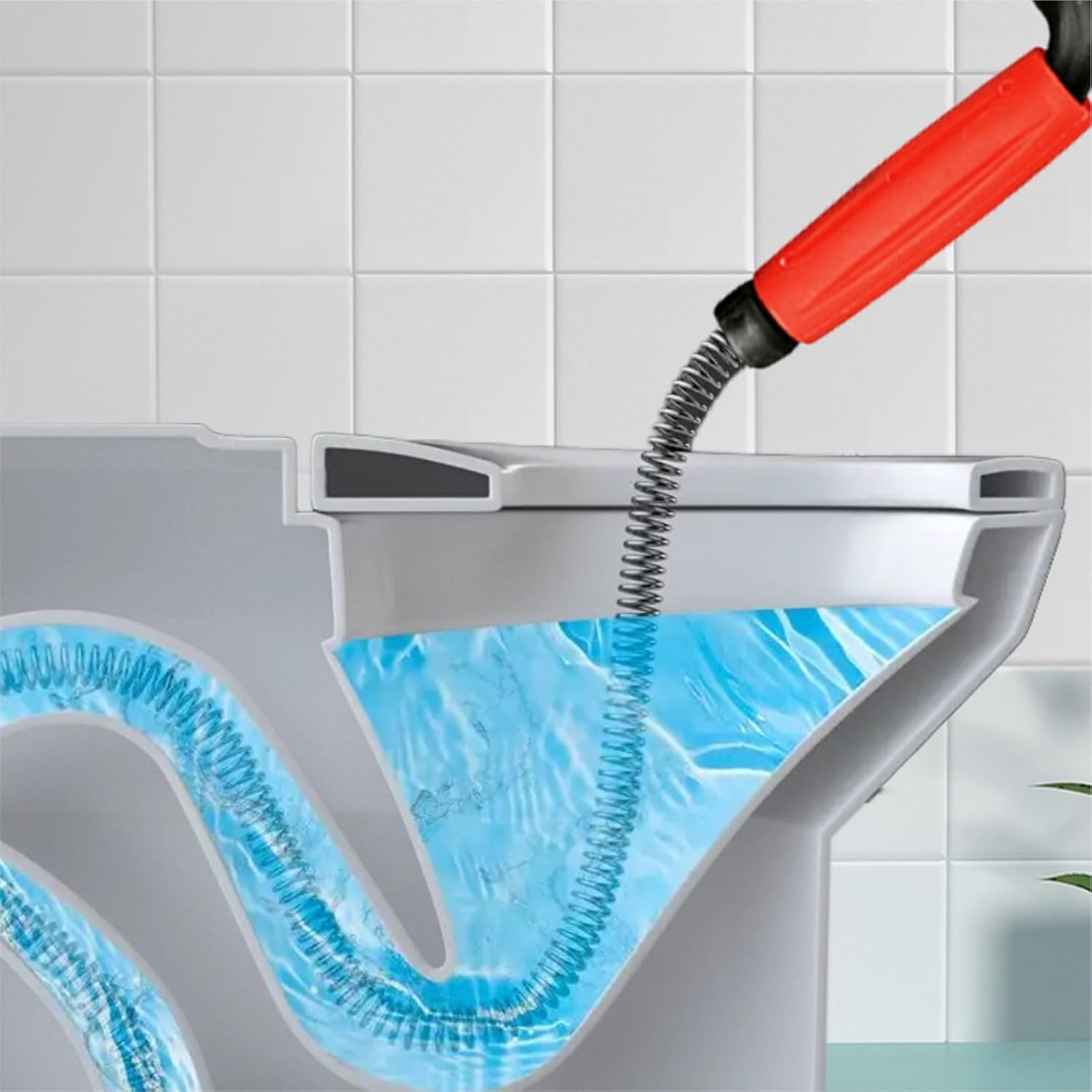 Drain Snake Unblocker Wire Tools Drain Unblocker Wire Rod Flexible Spring Cleaner Pipe Hair Removal Dirt Cleaning Tool Clog Remover for Sewer, Bathroom Drainage,Kitchen Sinks,Toilet 3M image number 5