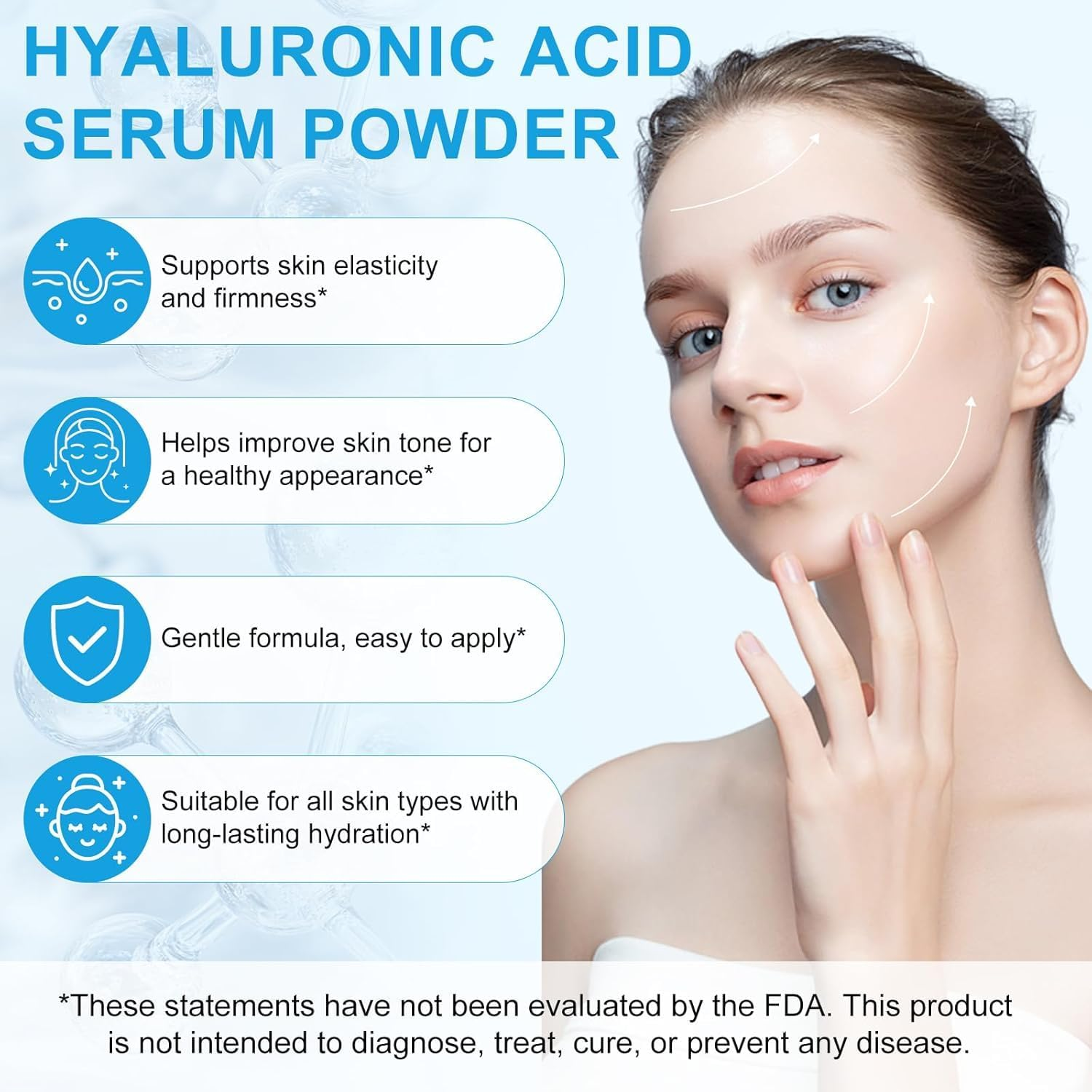 Ultra-Pure Hyaluronic Acid Powder | High Molecular Weight | 100% Pure Sodium Hyaluronate | for DIY Serums & Skincare Formulations | Premium Cosmetic Grade | 120G image number 4