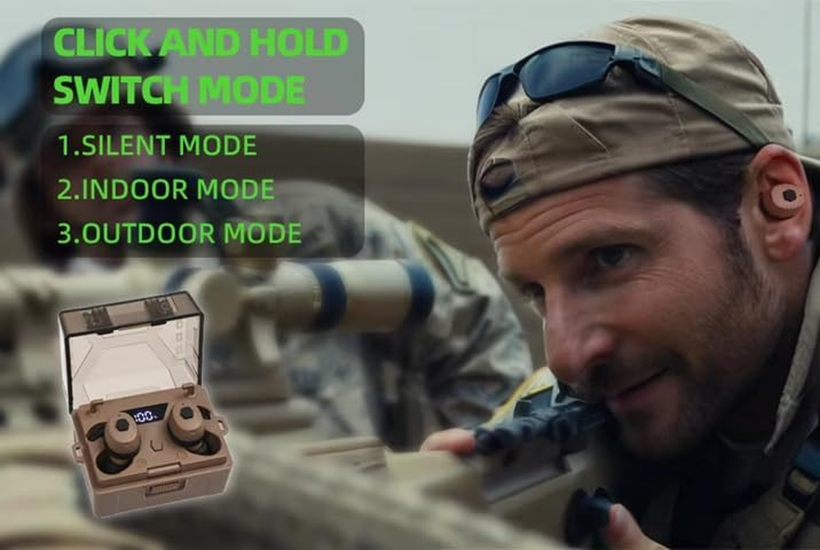 Omana Arm Next Totems Electronic Shooting Earplugs Noise Canceling Hearing Protection Earmuff for Hunting/Tactical Shooting/Military/Music Events - Black image number 3