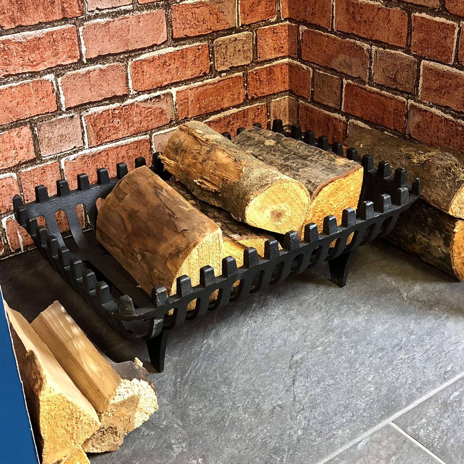 Fire Vida Cast Iron Log Basket, Large 18" image number 2