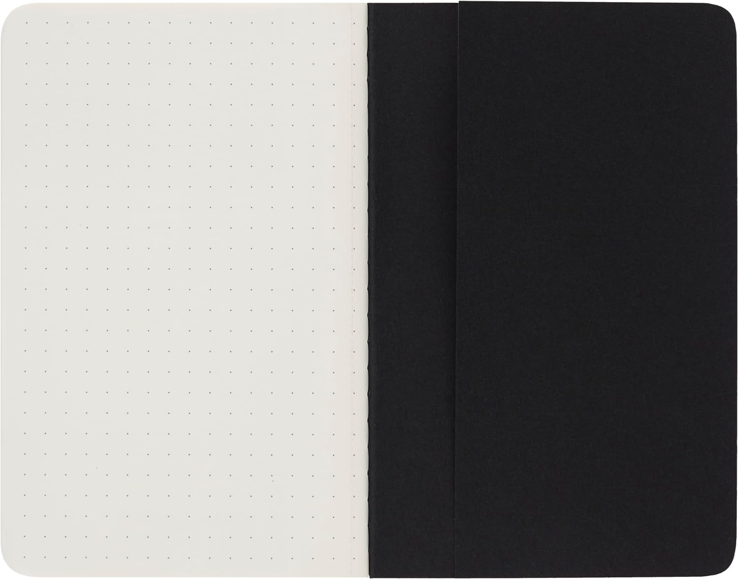 Moleskine QP314 - Cahier Notebook - Set of 3 - Dot Grid - Pocket - Black image number 1