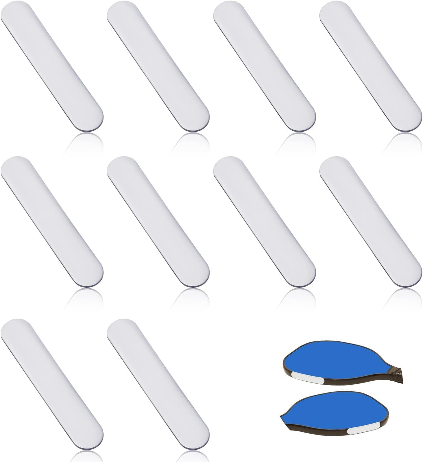 THJOPOKEEL 10Pcs Pickleball Lead Tape, Weighted 3G Lead Tape for Pickleball Paddles, Adhesive Lead Tape Pickleball Accessory for Paddle Edge Guard, Increase Power and Swing Speed image number 6