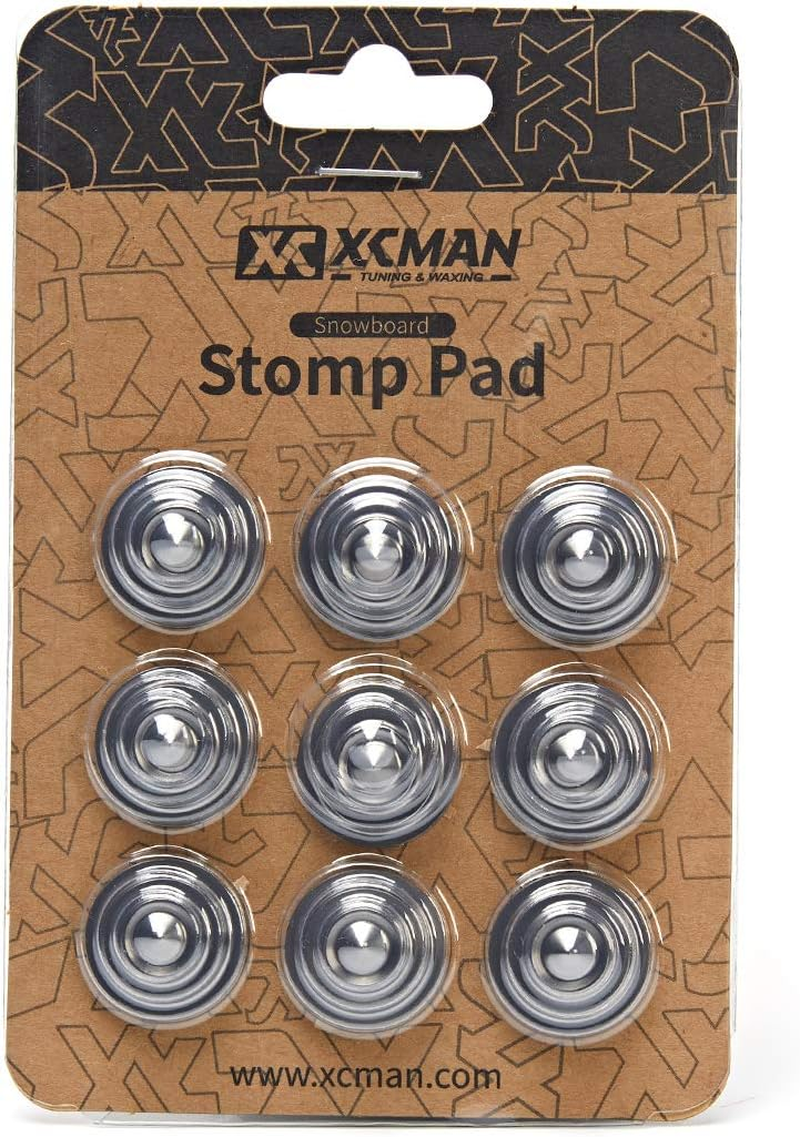 XCMAN 4 Layer-Cone Studs Dia 7.87 Inch Aluminum Snowboard Stomp Pad - 9Pcs