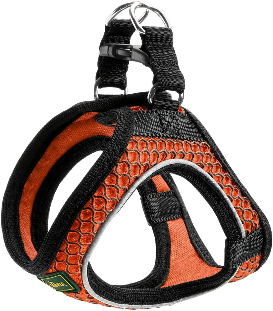 HUNTER Hilo Comfort Harness for Small Dogs, with Mesh Material and Reflective Elements,Orange,Xxl image number 2