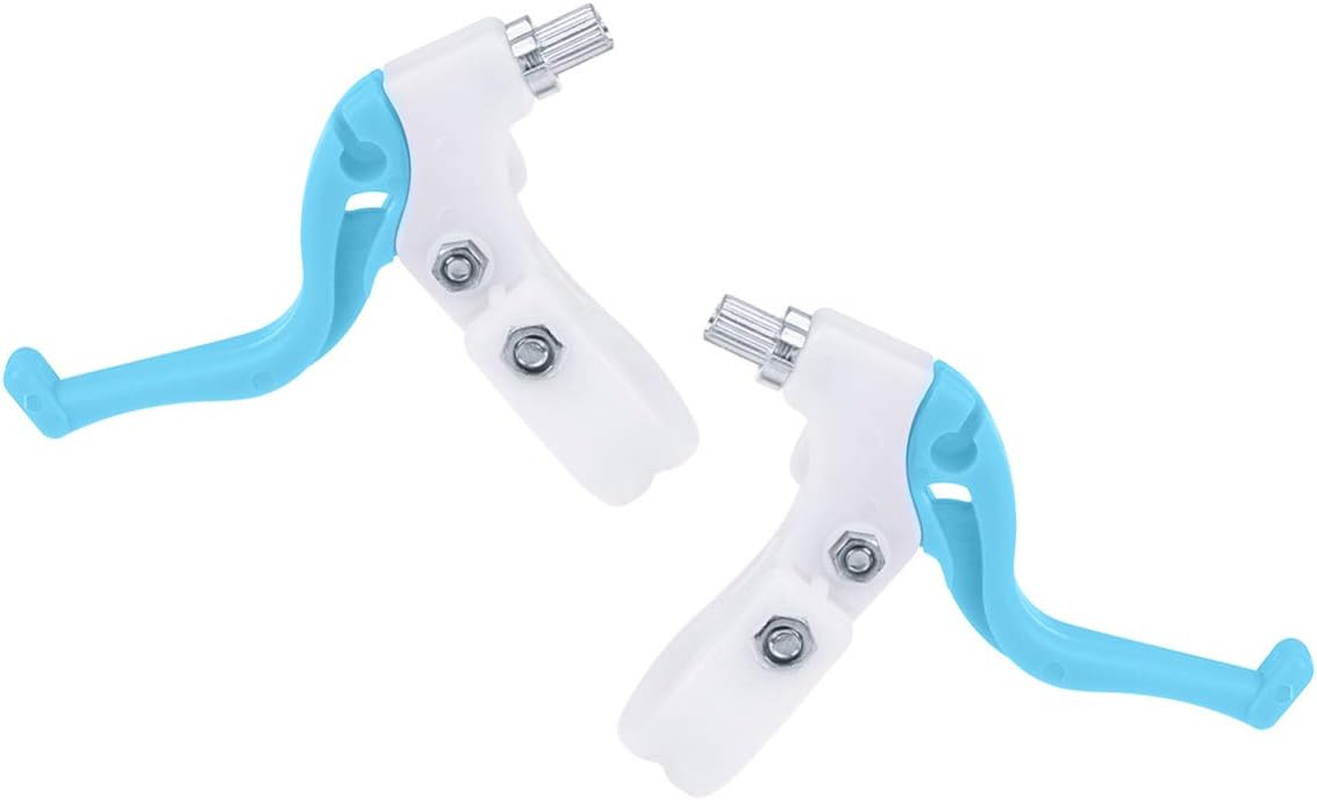 Homoyoyo 1 Pair of Bike Brake Lever Handle Universal Kids Bike Cycling Brake Level Handles Handlebar Bicycle Accessories for Mountain Bike Road Bicycle(Rosy)