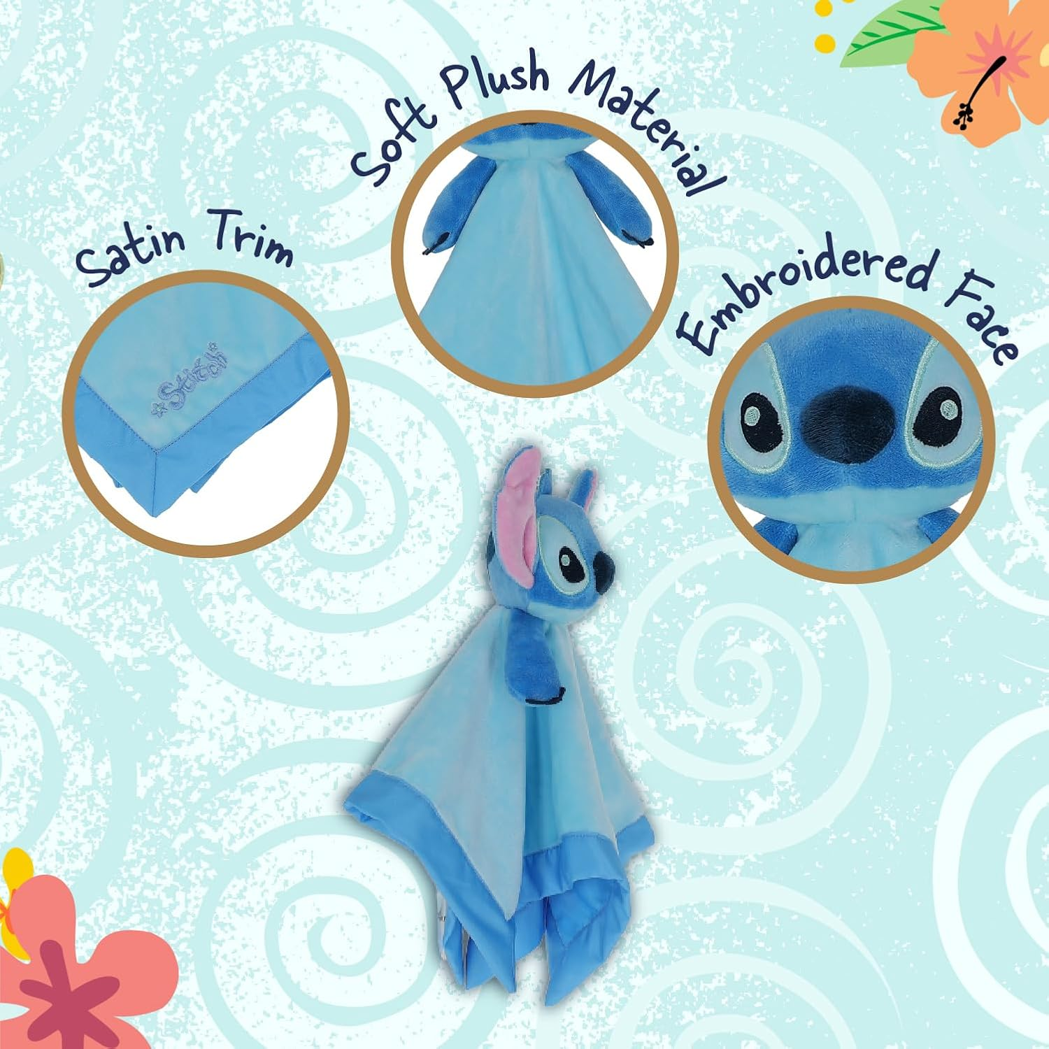 Disney Baby Stitch Snuggle Blanket Plush Toy, 30 Cm image number 3