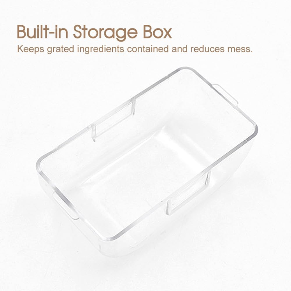 OZSTOCK Stainless Steel Box Grater with Storage Container &ndash; 13.5CM Cheese & Vegetable Grater, Sharp Blades for Effortless Shredding, Durable Kitchen Tool for Cheese, Vegetables, Fruits & Chocolate (1) image number 4