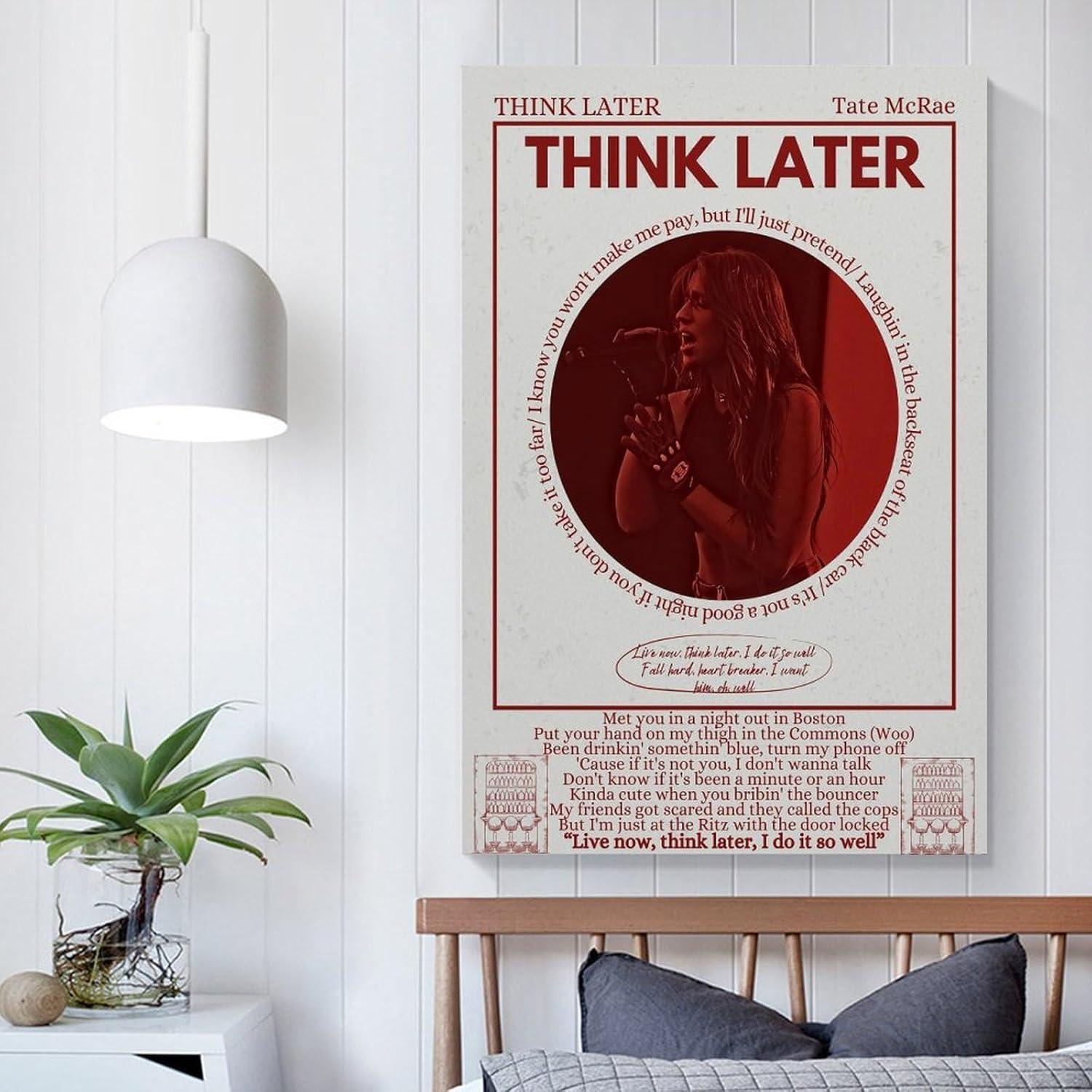 Poster Tate Music Mcrae Wall Art Poster Poster Canvas Painting Wall Art Picture Home Decor Print for Bedroom Living Room Dorm Study Bar Office 12X18Inch(30X45Cm)