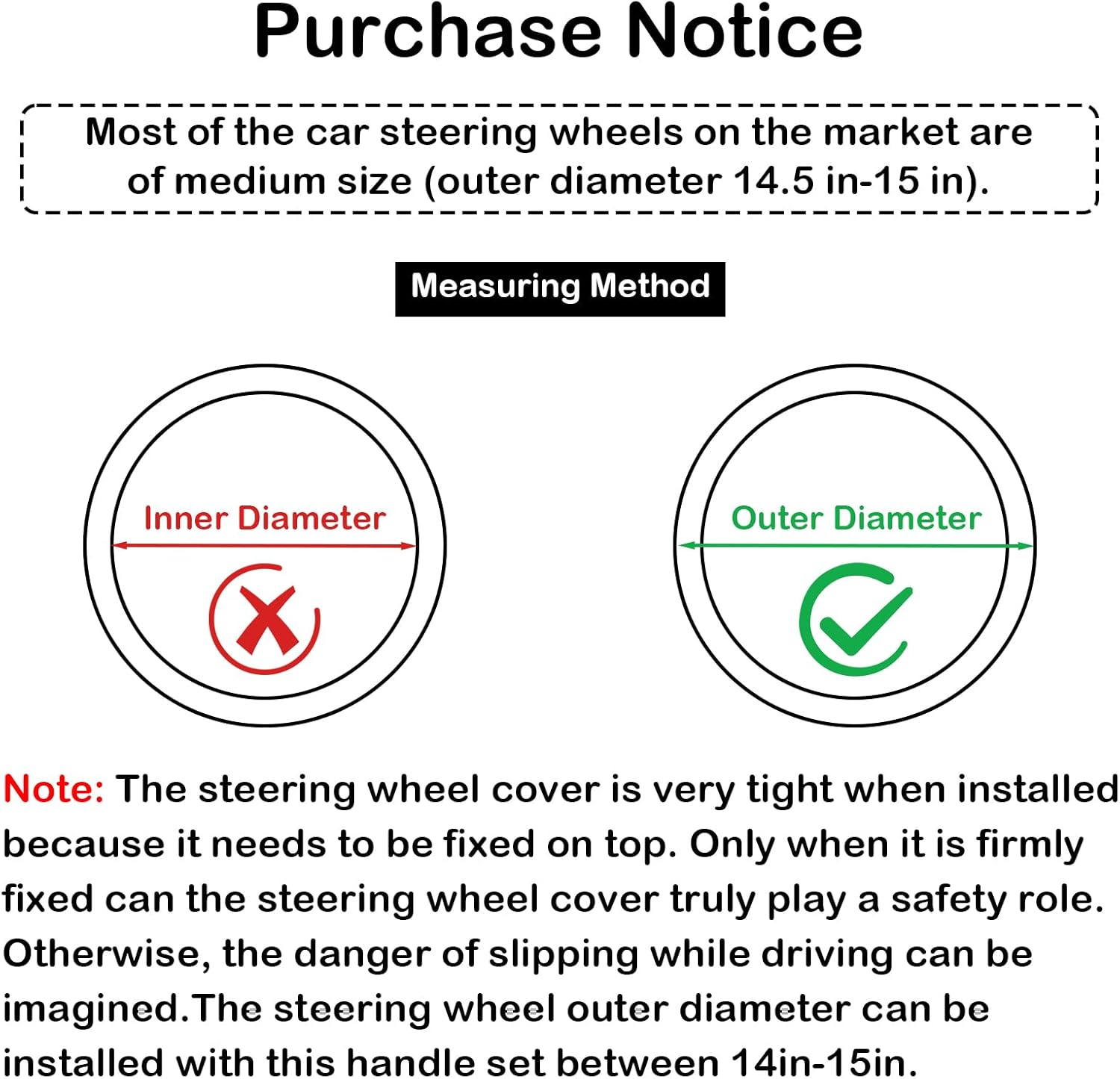 Red Embroidery Butterfly Car Steering Wheel Cover,14.5-15 Inch Universal Leather Covers Breathable Anti-Slip Odorless Steering Wheels Accessories for Men Women - Black  White image number 4