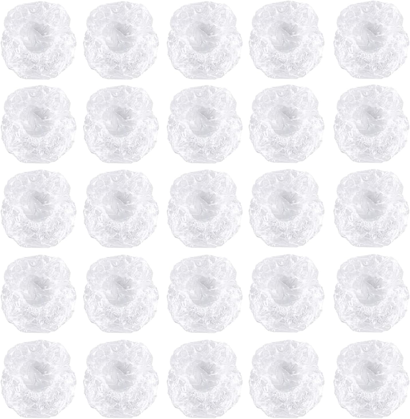 NITAIUN 200 Pcs Clear Ear Protectors Plastic Elastic Waterproof Ear Covers Cap Earmuffs for Hair Dye Shower Bathing Home Use Hotel Spa Hair Salon Treatment (Clear) image number 1