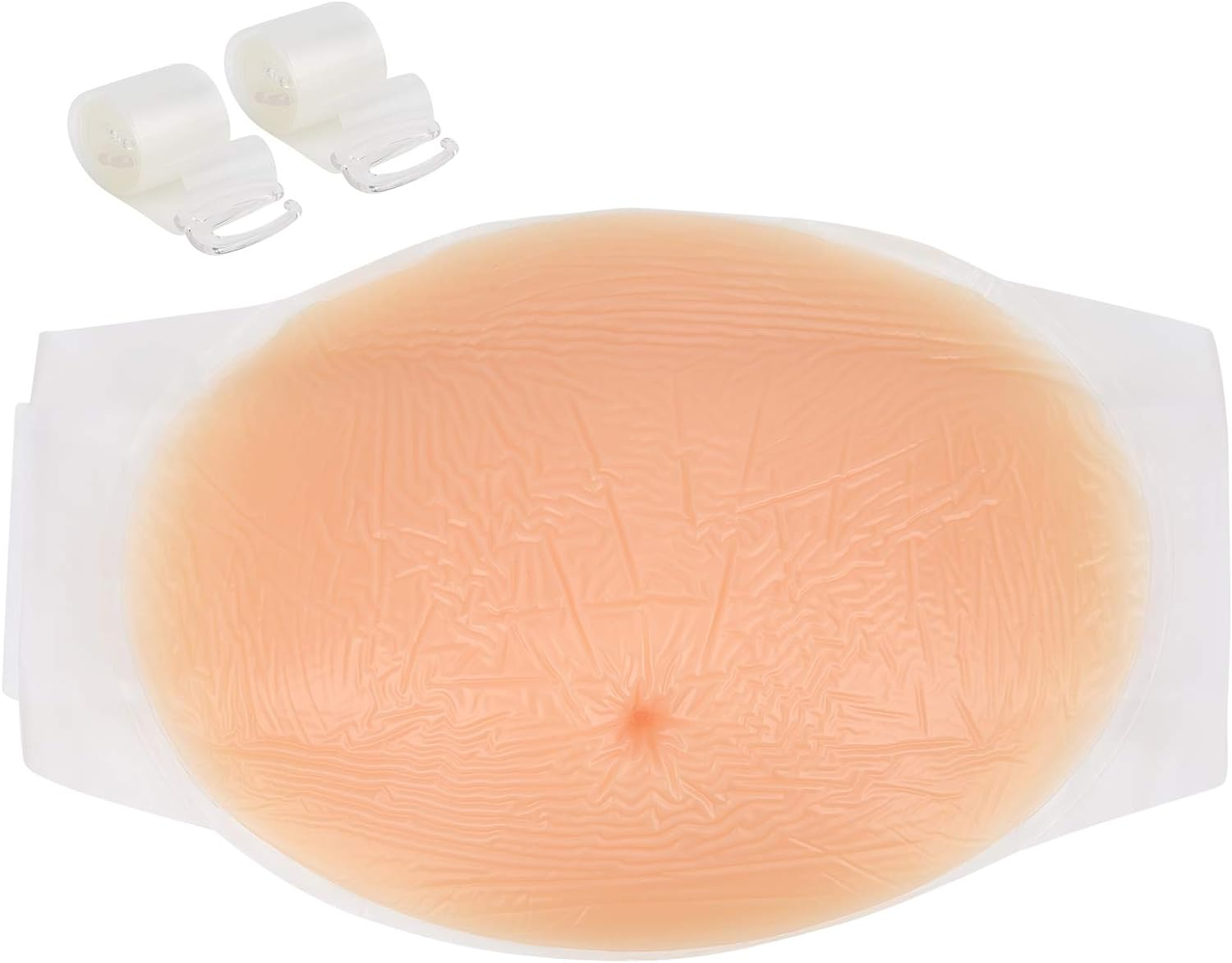 False Belly with Straps Photograph in Pregnant Silicone Belly, False Pregnancy, for Advertising Screen Performance Causing Maternity Clothes image number 1