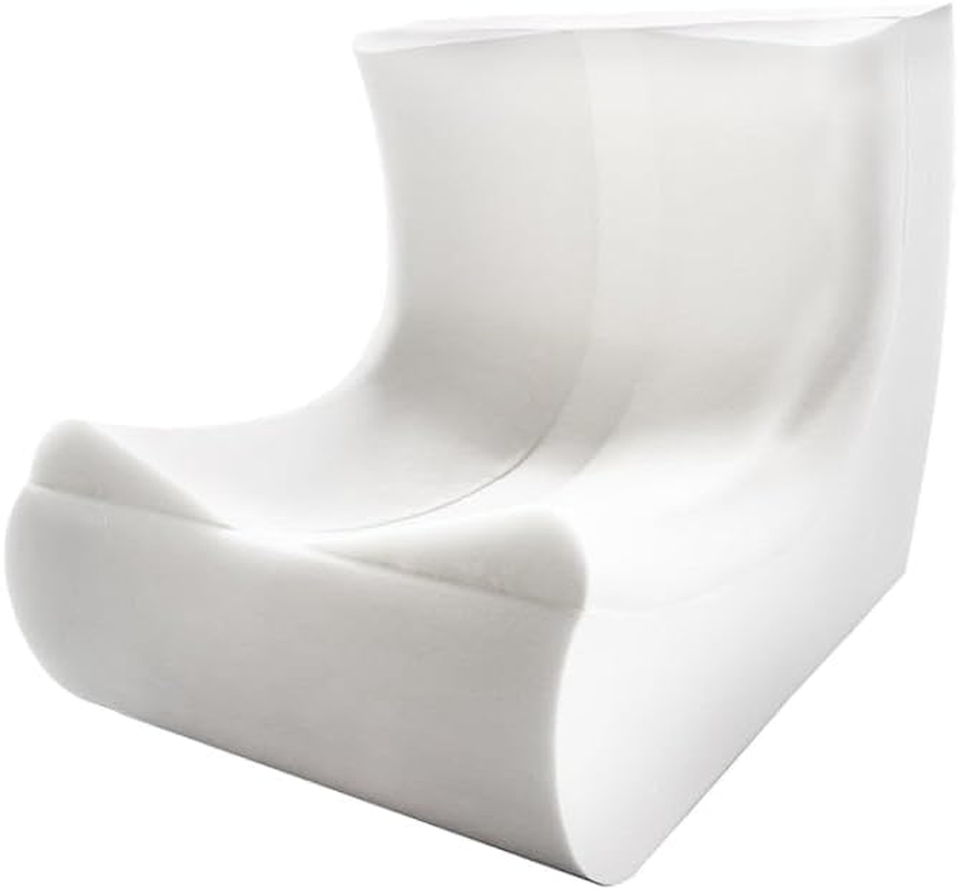 LEVEDE Single Floor Couch Frameless Whole Foam, Modern Caterpillar Lounge Sofa, Leathaire Fabric Lazy Sofa Fireside Chair, Recliner for Living Room, Bedroom, Office (Light Grey)&hellip; image number 6