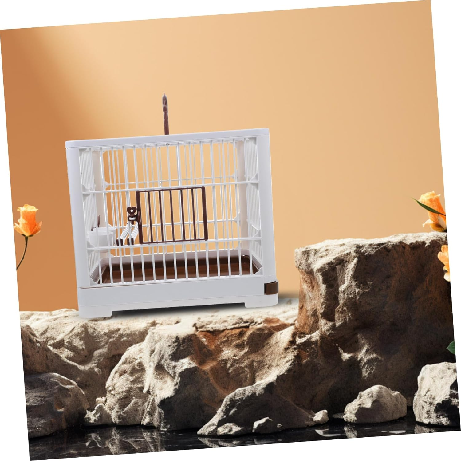 Alasum Portable Bird Cage for Parakeet Cockatiel Lightweight Travel Cage with Removable Tray Ventilation for Easy Maintenance Versatile for Birds image number 5