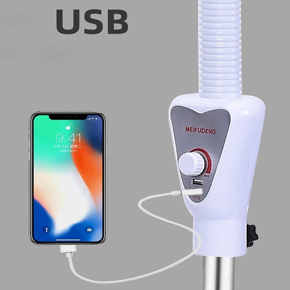 Magnifier Magnifying Magnifier Lamp 360&deg; Rotatable Floor Standing Magnifying Lamp with 20X Magnifying Glass Light Salon Spa Beauty Tattoo,Pink XXZ image number 4