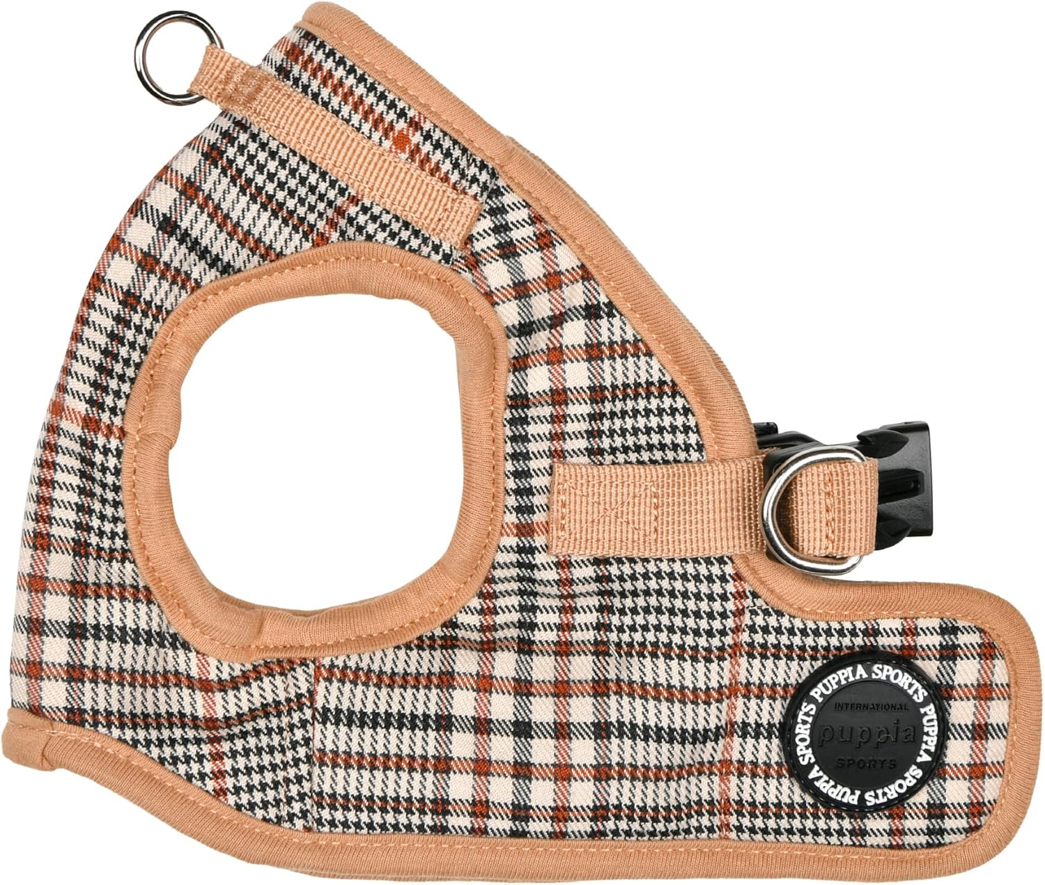 Puppia Theros Dog Vest Harness B (Step-In) Fashionable Striped Pattern Spring Summer Harness for Small and Medium Dogs, Pink, Large