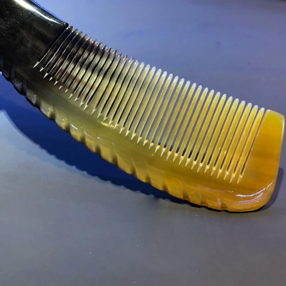 TOP SEWING Carved Horn Bone Comb for Relaxing Head 8.5" Scalp Massage Comb B image number 1