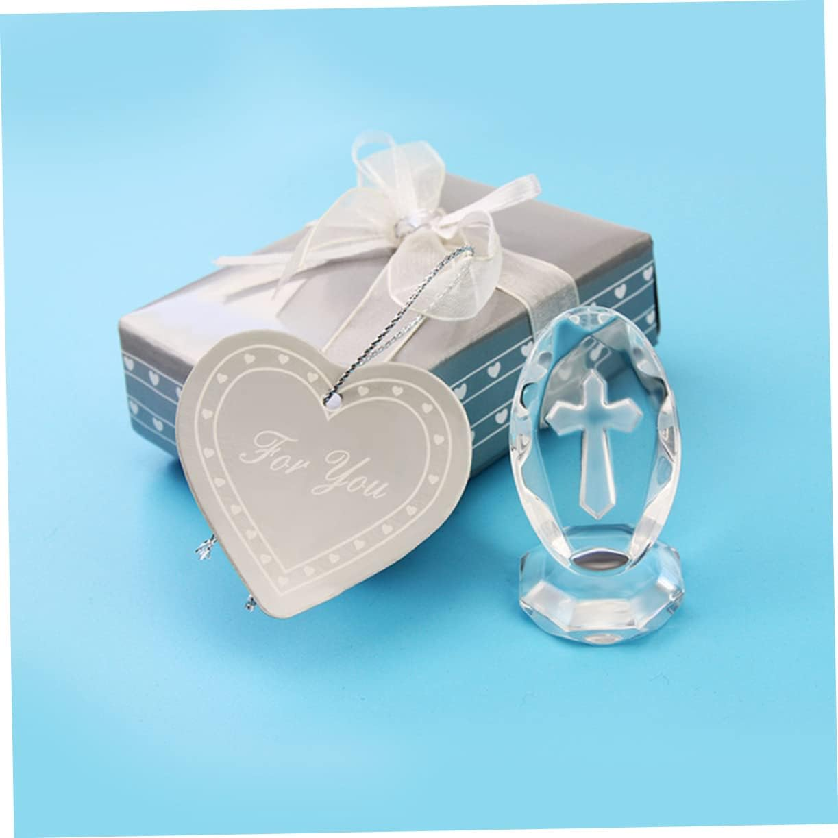 2Sets Shower Boys Baptism Girls Cross Crystal Decoration Crystal Adornments image number 6