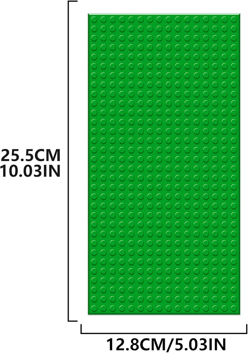 EKIND 4 PCS Classic 5" X 10" Building Baseplates, Compatible with Major Brands Toy Bricks, Encourage Logic & Creativity through Play, Ideal STEM Activities for Children (4 Color) - Dark Gray image number 4