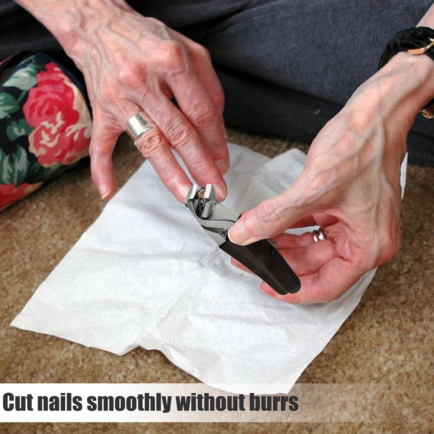 Nail Cutters Set - Wide Opening Nail Cutter with Nail File,3X Heavy Duty Pointed Nail Cutters, Stainless Steel Nail Tools for Men, Women image number 5