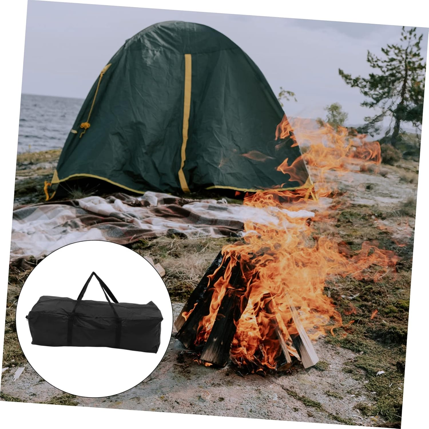 VALICLUD Tent Bag Duffel Bag Large Capacity Storage for Travel Camping and Outdoor Activities image number 2