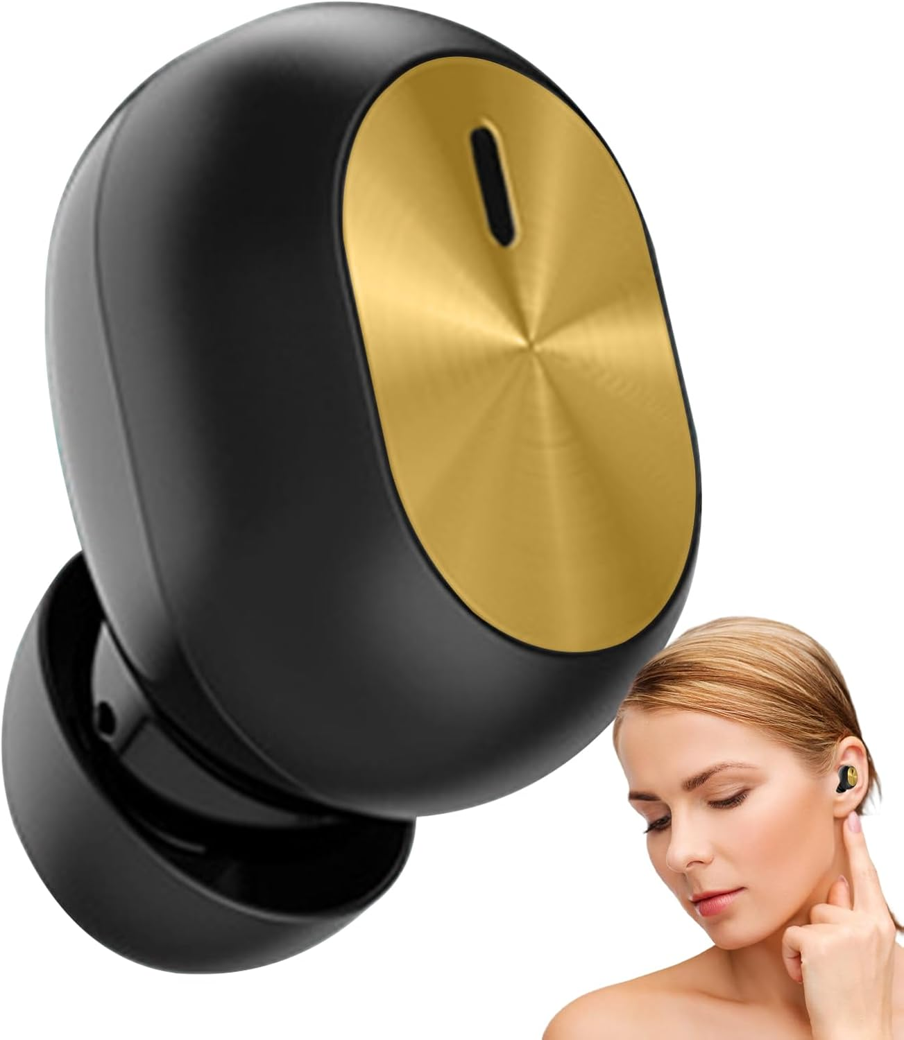 Iouyjiu Earphones Wireless | Single Ear Sports Headset | Mini Portable Earbuds for Jogging Outdoor Hiking Driving Airplane Meetings Cycling Workout Commuting image number 2