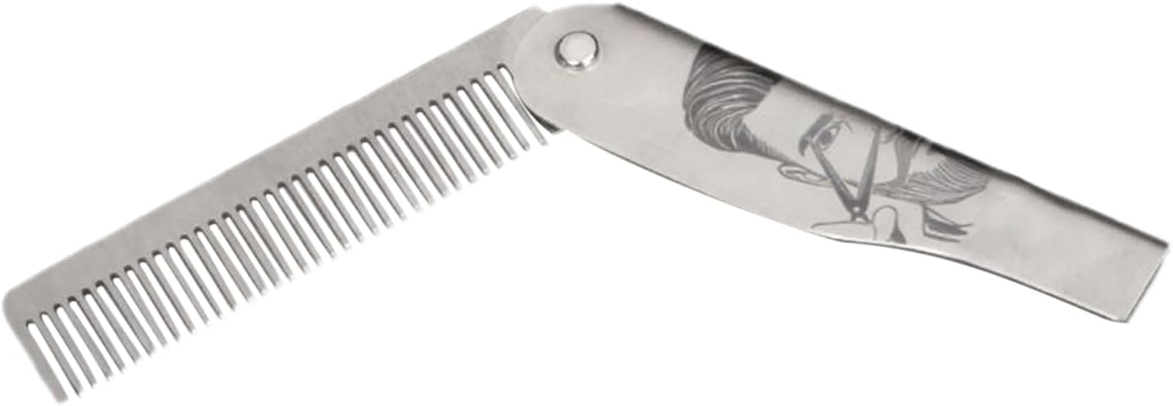 Mustache Combs | Beard Brush and Comb,Portale Stainless Steel Foldable Brush for Husband Styling Dad Men Grooming Travel Home Adult