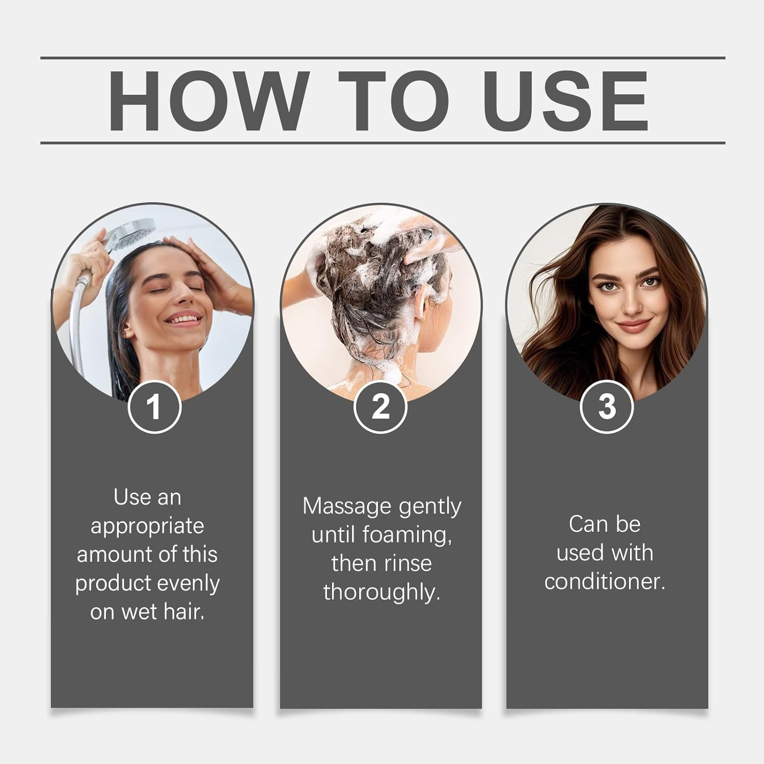 Oil Controlling and Nourishing Shampoo, Thickening Shampoo with Rosemary and Ginger Extraction, Thicken Thinning Hair and Reduce Breakage & Dull Hair, Deeply Cleansing and Nourishing (1Pcs) - 1Pcs image number 3